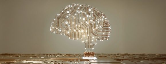 Electronic brain symbolizing Artificial Intelligence