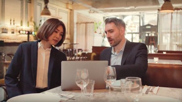 Advisor and client reviewing finances