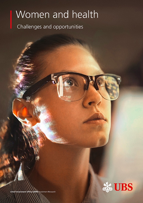 Woman looking at wall with computer code
