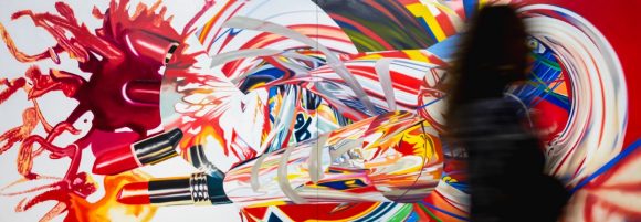 Installation view of James Rosenquist, presented by Thaddaeus Ropac at Art Basel Miami Beach 2025.