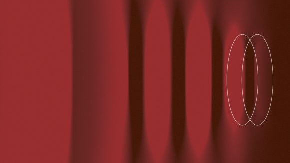 Abstract image with two circles