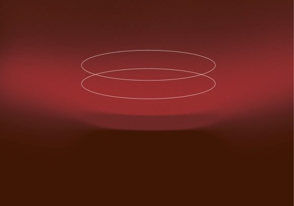 Abstract image with two circles