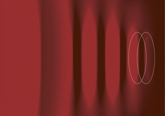 Abstract image with two circles